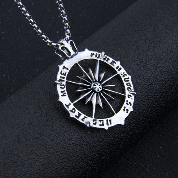 ❤️Fashion Roman clock sun pendant Necklace for women/men, N90201P203 - Picture 4 of 8